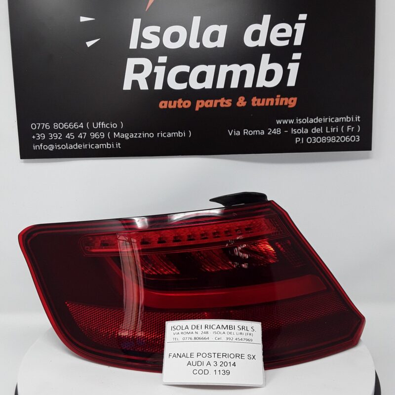 Fanale Usato - Posteriore Sinistro Audi A3 Anno 2014