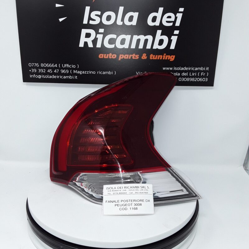 Faro Usato -  Posteriore Destro Peugeot 3008