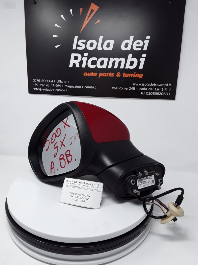 Specchietto Usato - Retrovisore Sinistro Fiat 500X 2 Cavi
