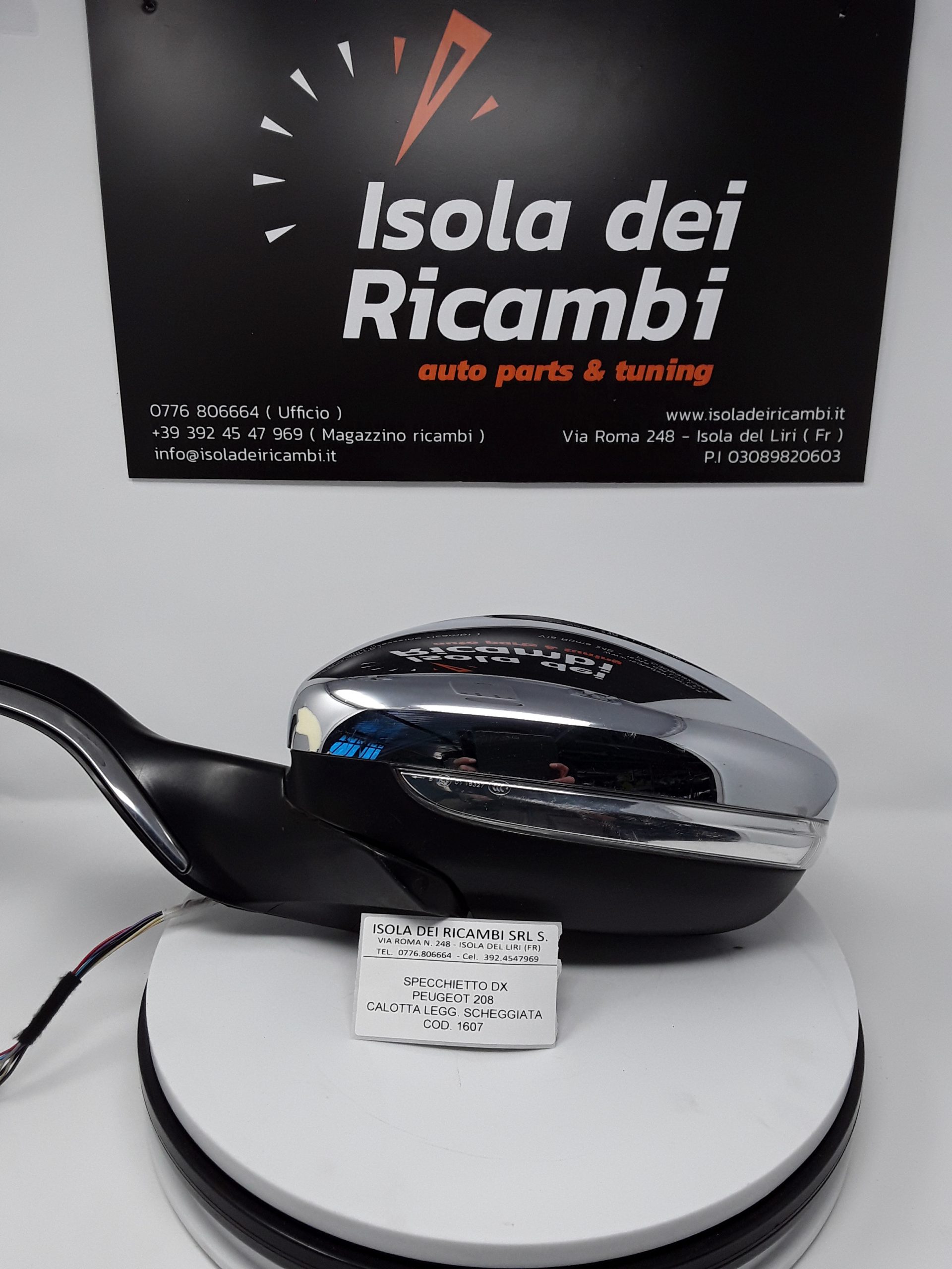 Specchietto Usato – Retrovisore Sinistro Peugeot 208 – Isola dei