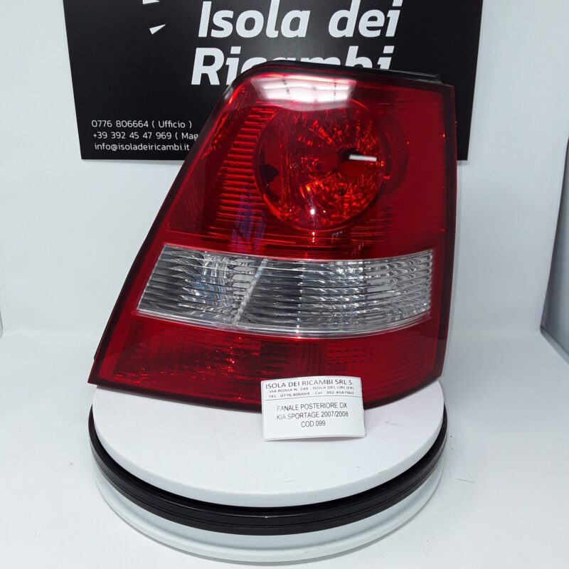 Fanale Usato -  Posteriore Destro Kia Sportage Anno 2007/2008