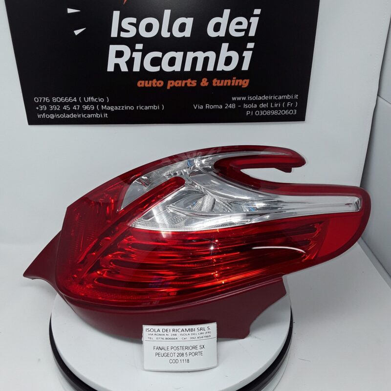 Fanale Usato - Posteriore Sinistro Peugeot 208 5 Porte