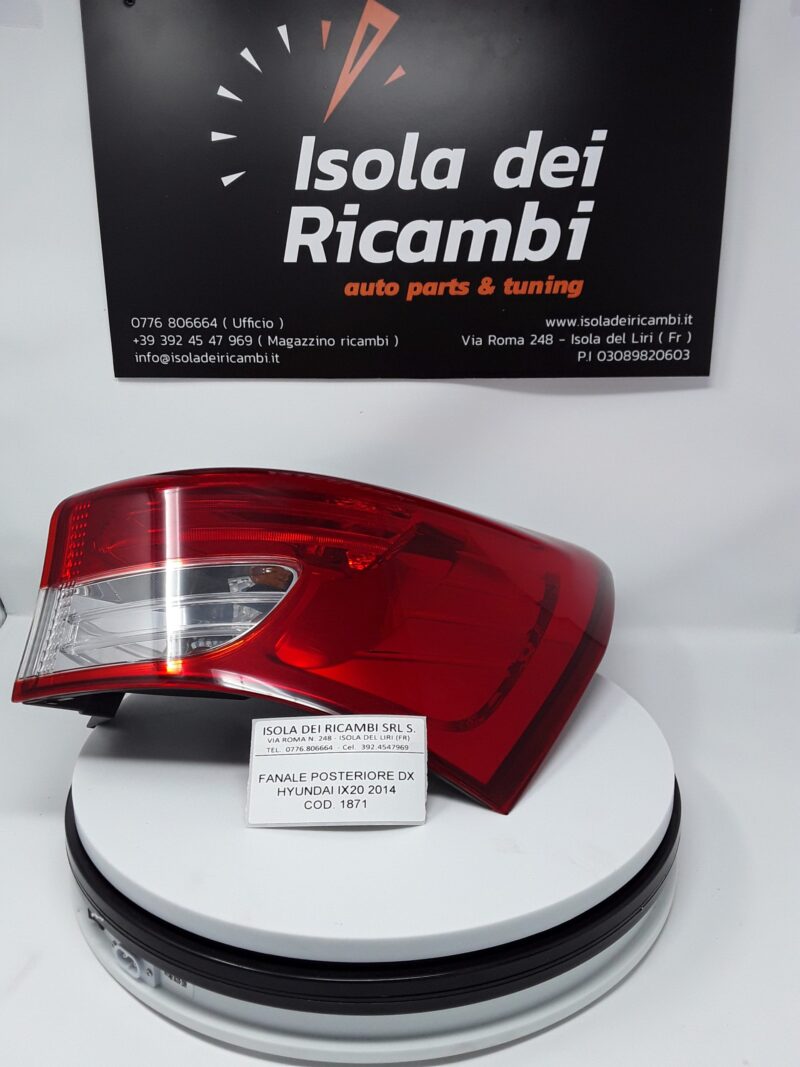 Fanale Usato -  Posteriore Destro Hyundai IX20 Anno 2014