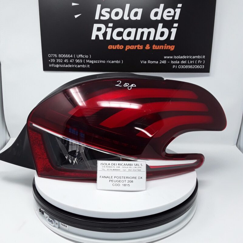 Fanale Usato - Posteriore Destro Peugeot 208