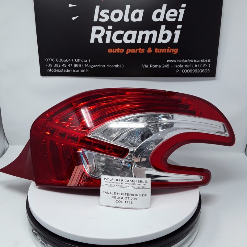 Fanale Usato - Posteriore Destro Peugeot 208