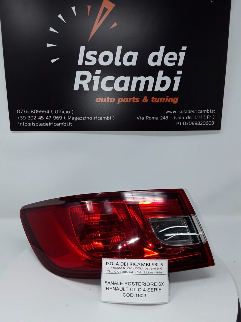 Fanale Usato - Posteriore Sinistro Renault Clio 4° Serie