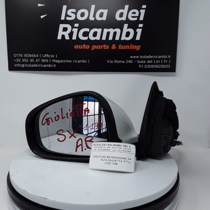 Specchietto Usato - Retrovisore Sinistro Alfa Romeo Giulietta 7 Pin