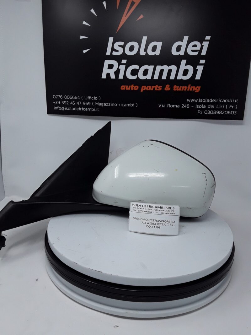Specchietto Usato - Retrovisore Sinistro Alfa Romeo Giulietta 7 Pin
