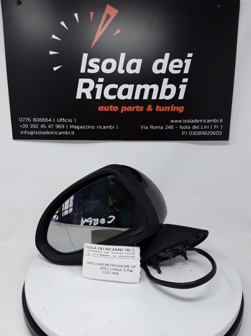 Specchietto Usato -  Retrovisore Sinistro Opel Corsa D 5 Pin