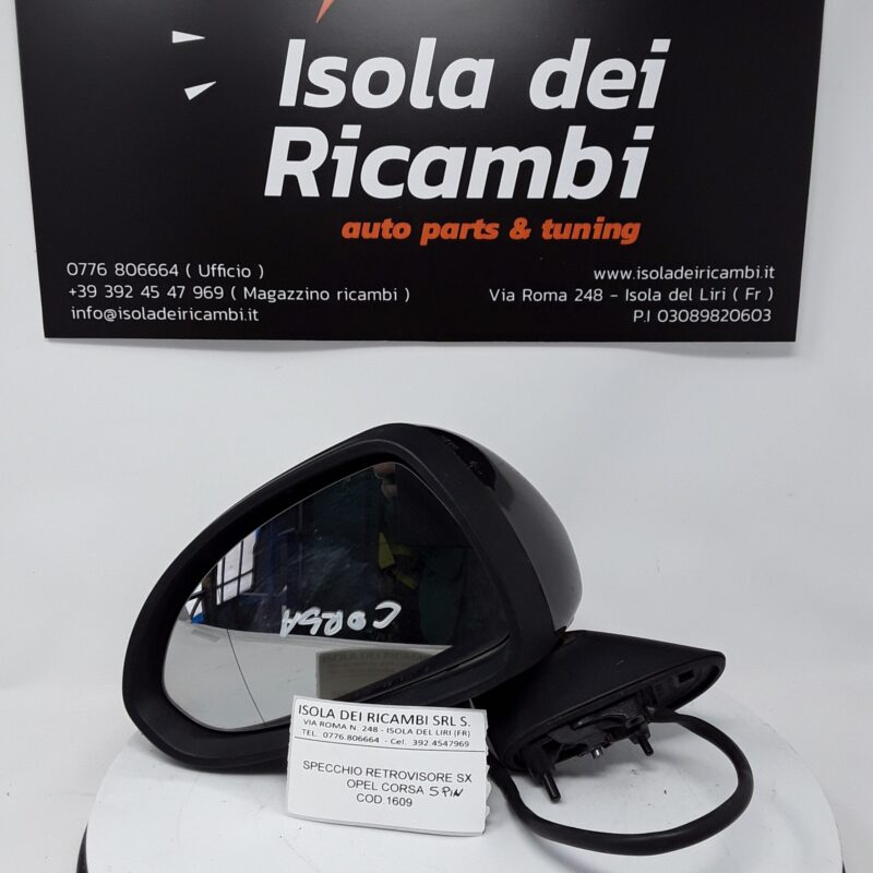 Specchietto Usato -  Retrovisore Sinistro Opel Corsa D 5 Pin