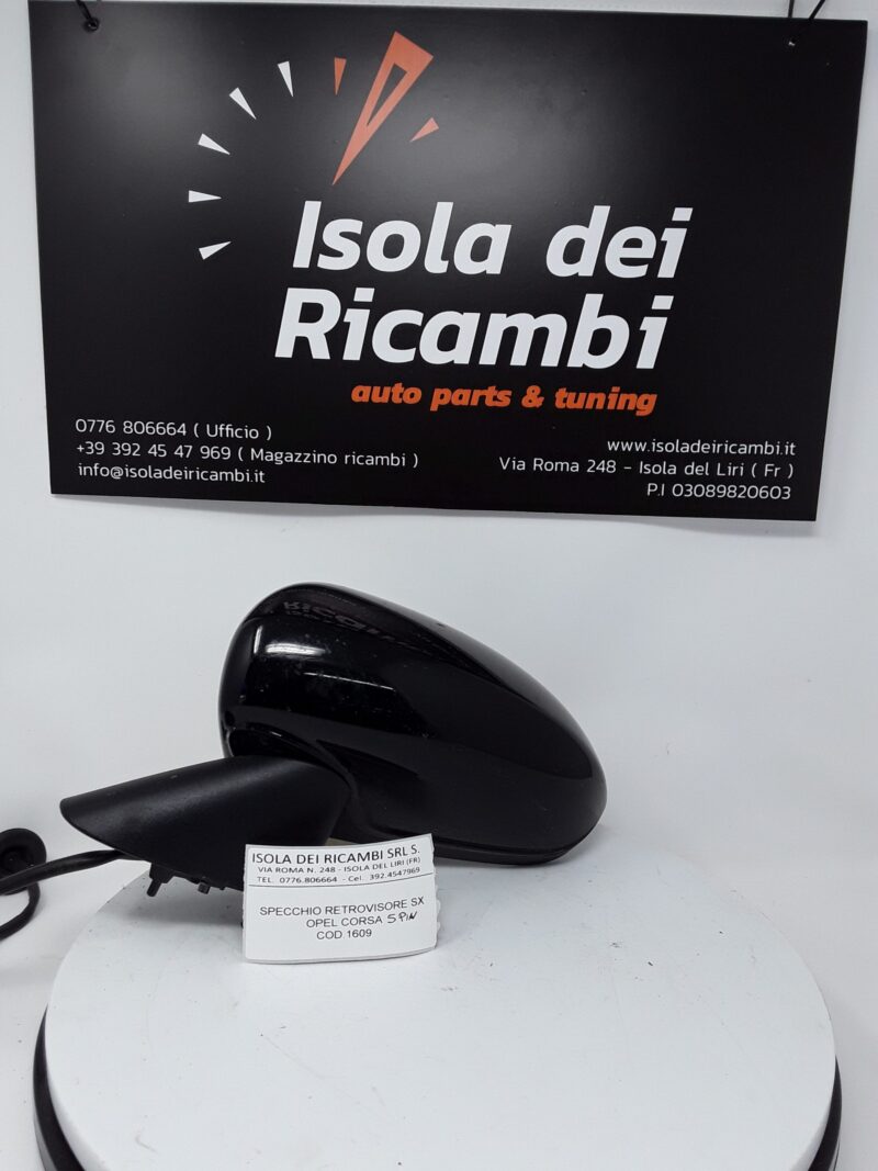 Specchietto Usato -  Retrovisore Sinistro Opel Corsa D 5 Pin