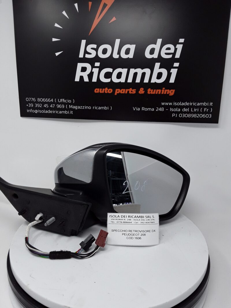 Specchietto Usato -  Retrovisore Destro Peugeot 208
