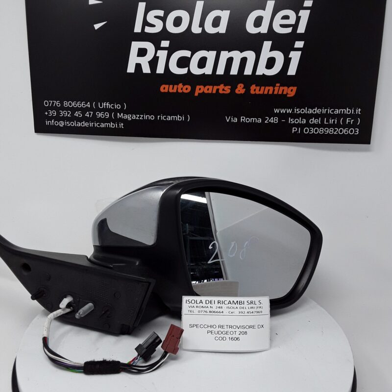 Specchietto Usato -  Retrovisore Destro Peugeot 208
