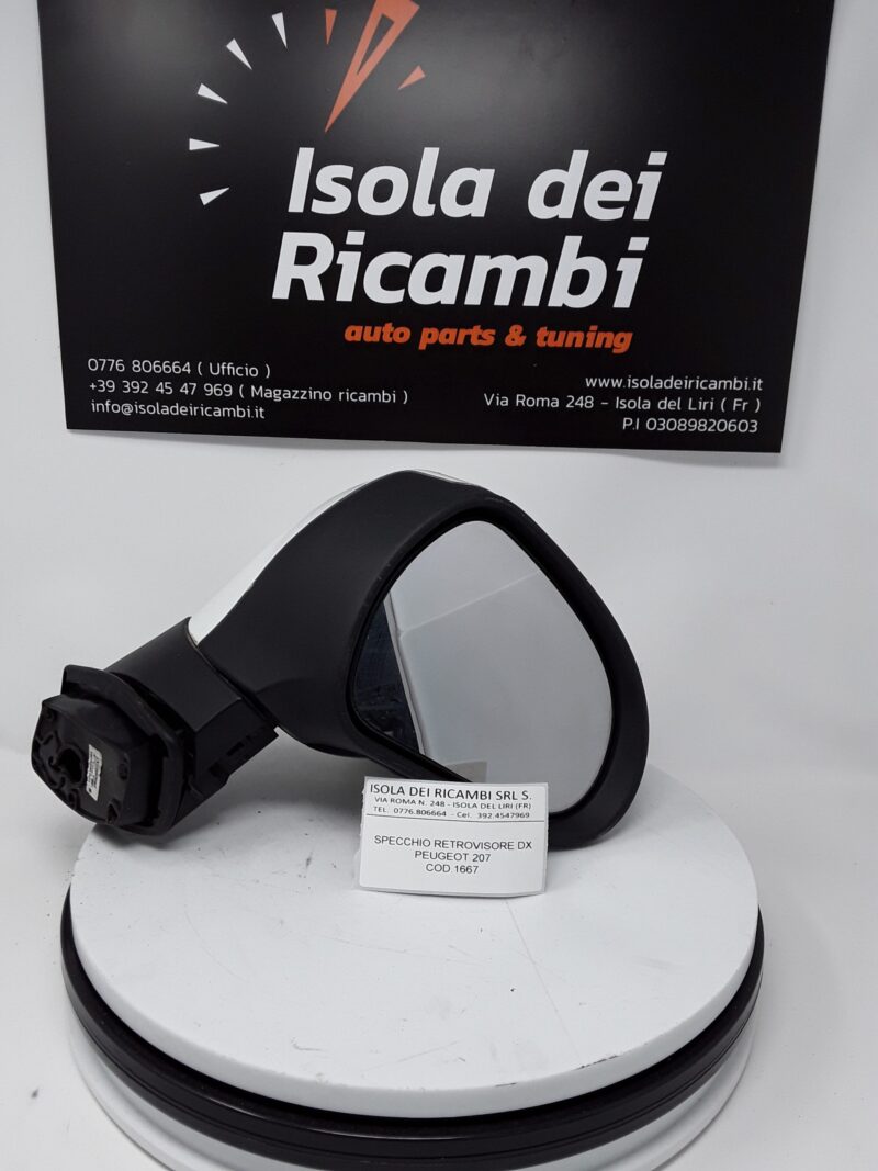 Specchietto Usato - Retrovisore Destro Peugeot 207