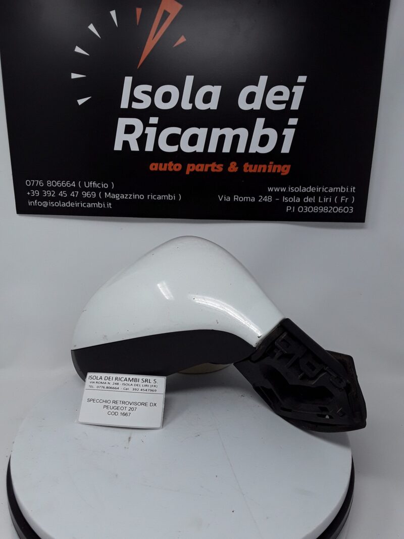 Specchietto Usato - Retrovisore Destro Peugeot 207