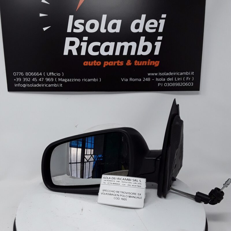 Specchietto Usato -  Retrovisore Sinistro Volkswagen Polo Manuale