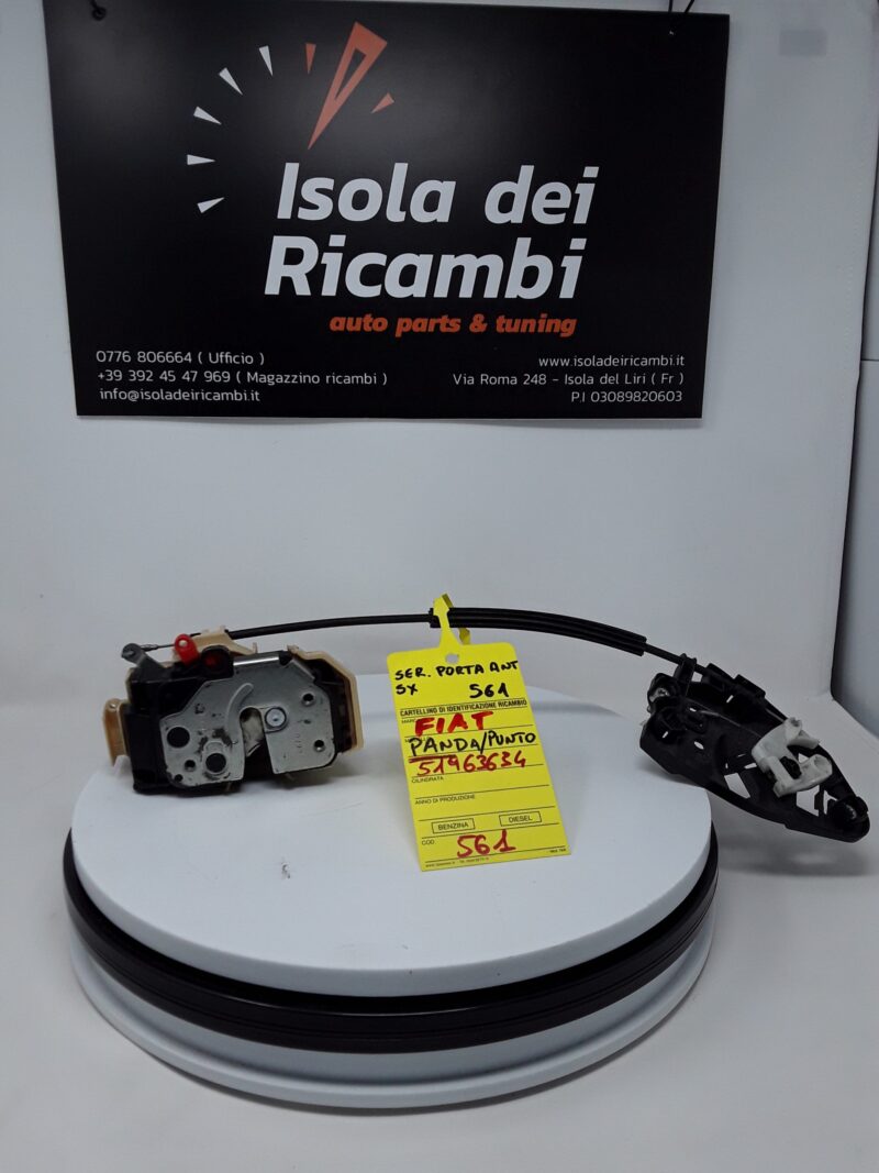 Serratura Usata - Anteriore Sinistra Fiat Panda / Punto
