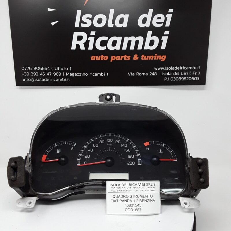 Quadro Strumenti Usato - Fiat Panda 1.2 Benzina