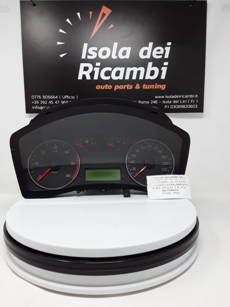 Quadro Strumenti Usato - Fiat Stilo 1.9 JTD 115CV