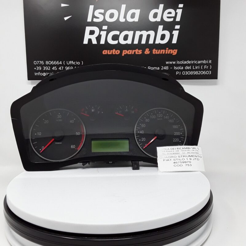 Quadro Strumenti Usato - Fiat Stilo 1.9 JTD 115CV