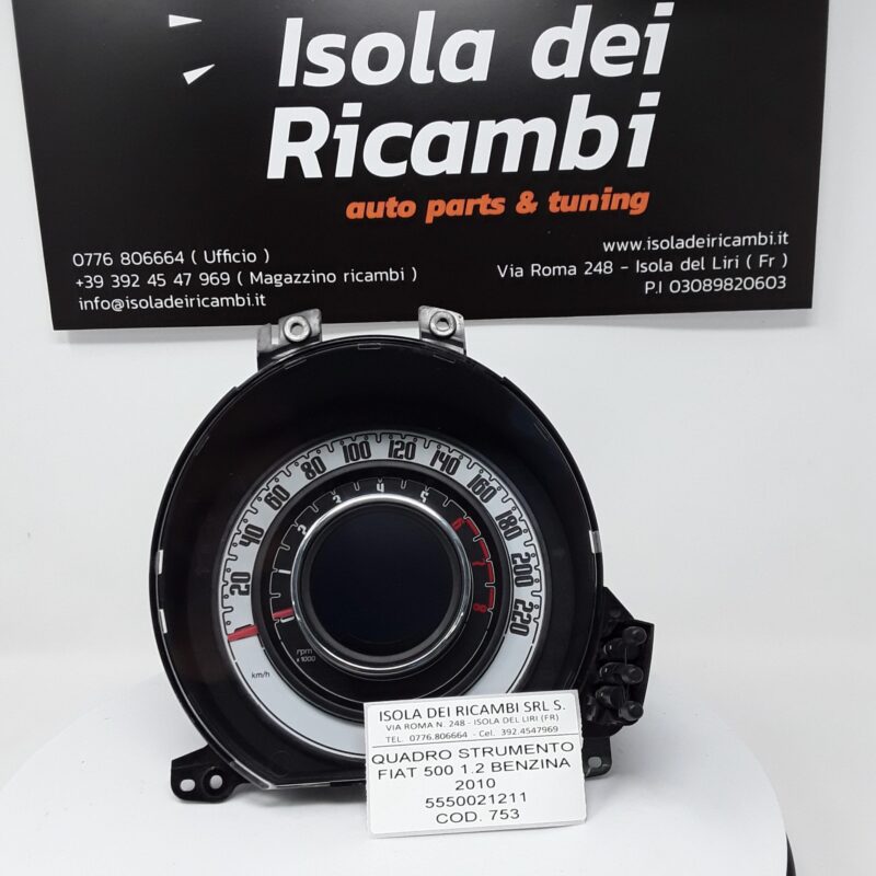 Quadro Strumenti Usato - Fiat 500 - 1.2 Benzina Anno 2010