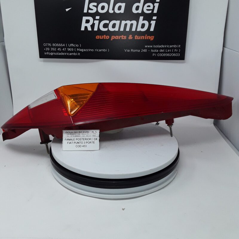 Fanale Usato -  Posteriore Destro Fiat Punto 3 Porte