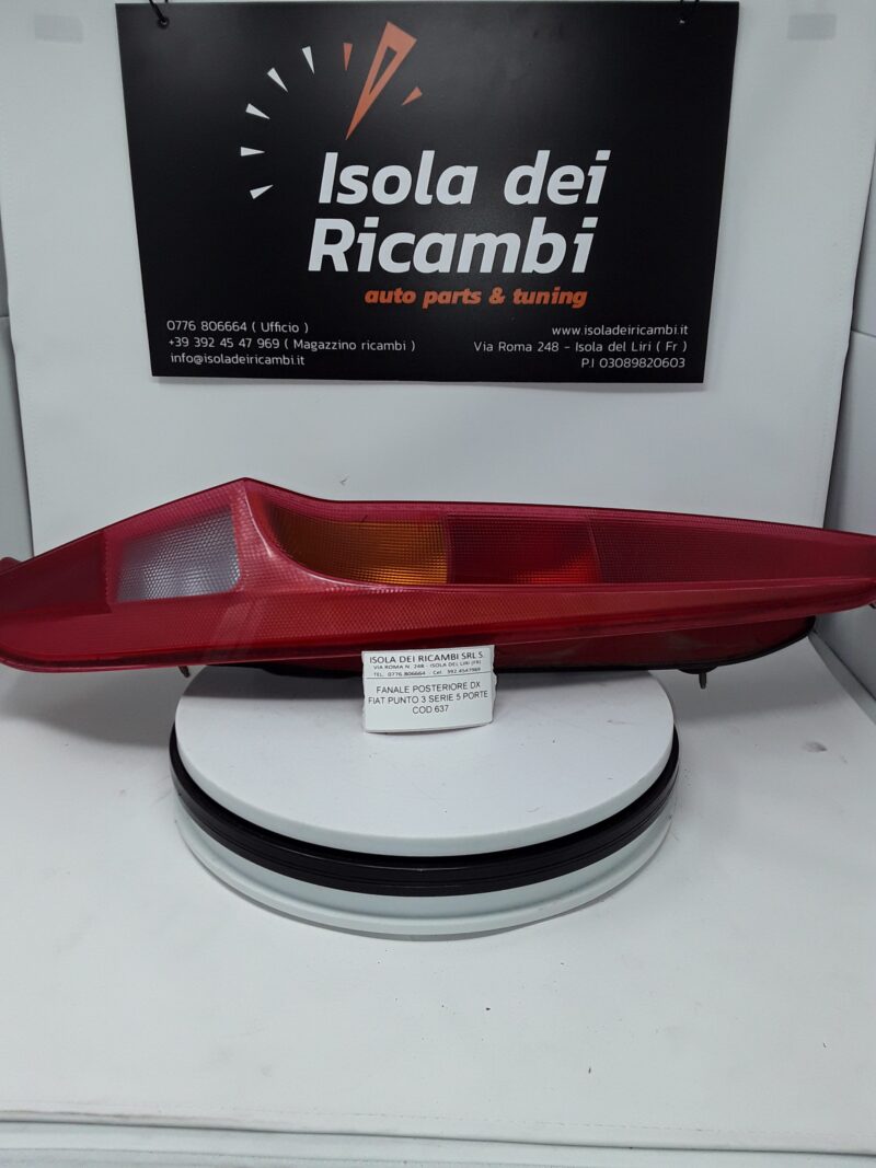 Fanale Usato - Posteriore Destro Fiat Punto 3° Serie 5 Porte