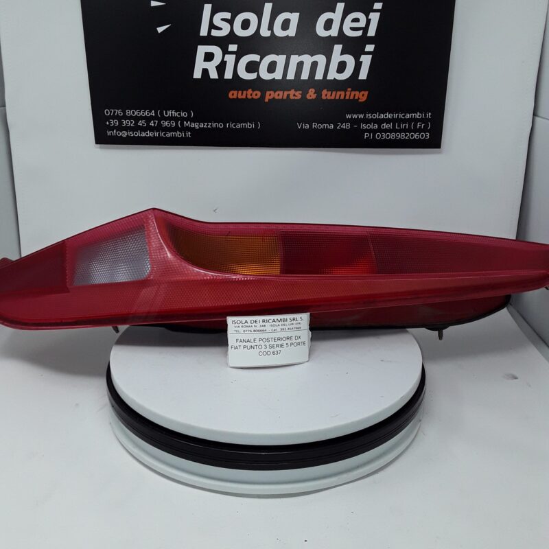 Fanale Usato - Posteriore Destro Fiat Punto 3° Serie 5 Porte