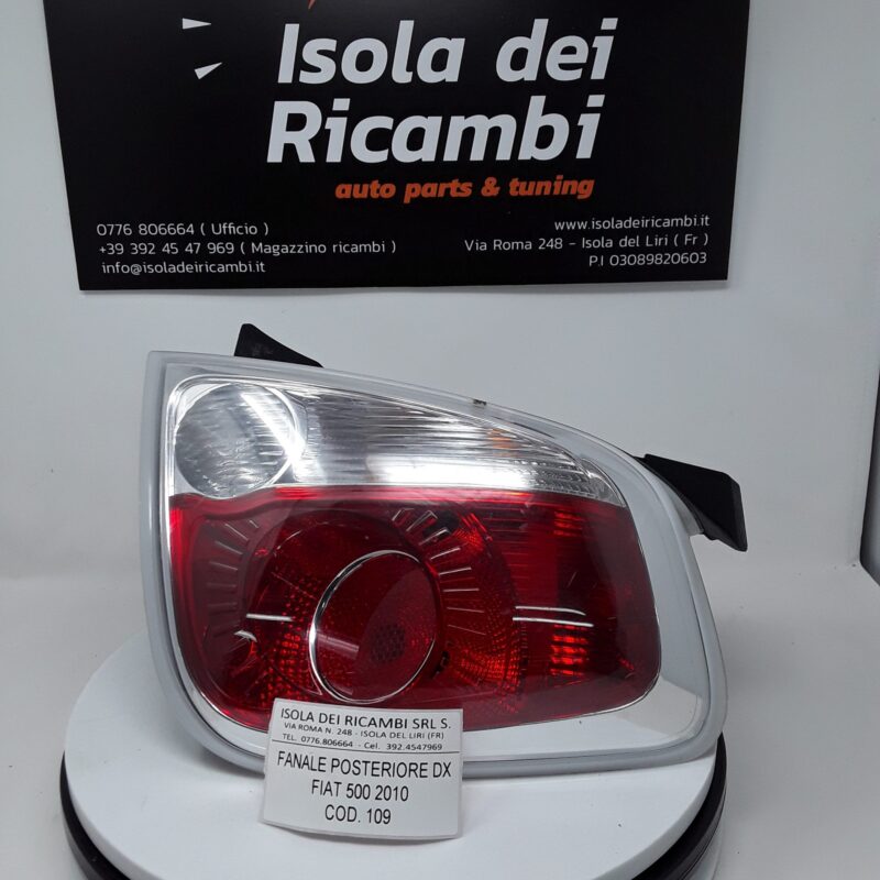 Fanale  Usato - Posteriore Destro Fiat 500 Anno 2010