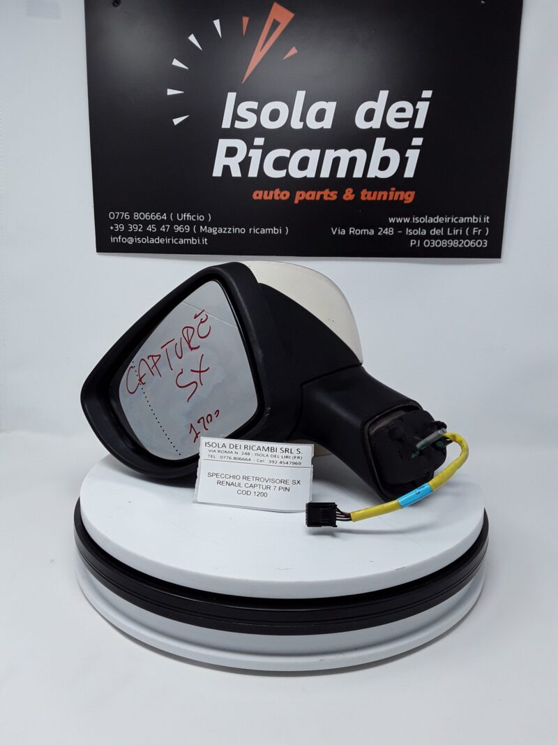 Specchietto Usato - Retrovisore Sinistro  Renault Captur 7 Pin