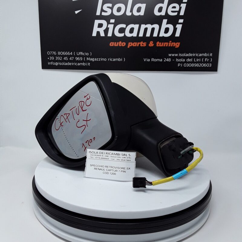 Specchietto Usato - Retrovisore Sinistro  Renault Captur 7 Pin
