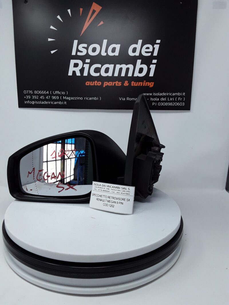 Specchietto Usato -  Retrovisore Sinistro Renault Megan 9 Pin
