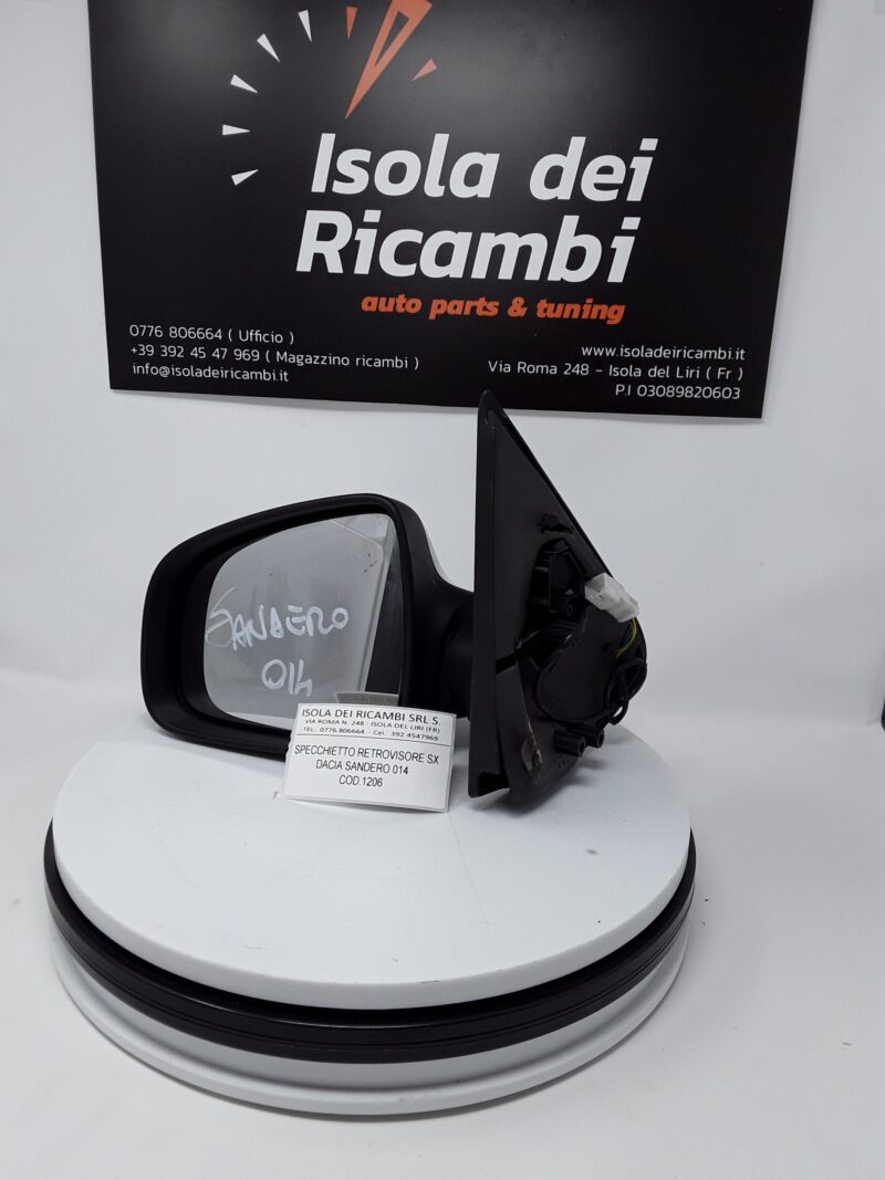 Specchietto Usato - Retrovisore Sinistro  Dacia Sandero Anno 2014