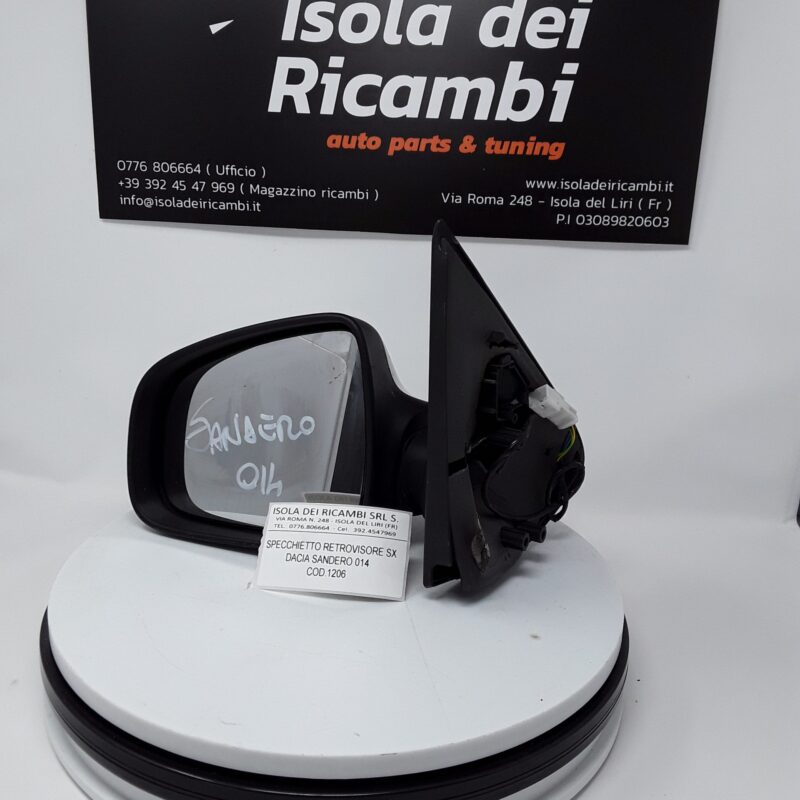Specchietto Usato - Retrovisore Sinistro  Dacia Sandero Anno 2014