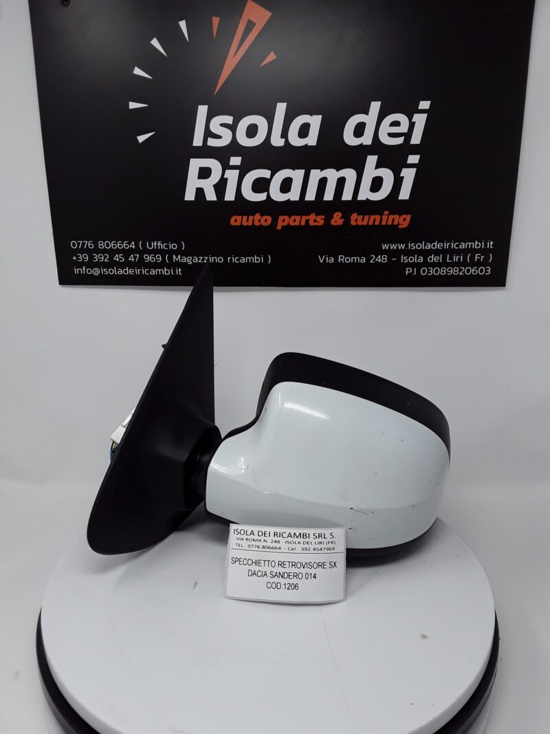 Specchietto Usato - Retrovisore Sinistro  Dacia Sandero Anno 2014