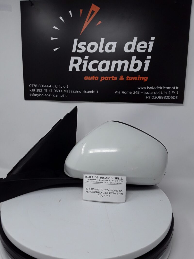 Specchietto Usato -  Retrovisore Sinistro Alfa Romeo Giulietta 5 Pin