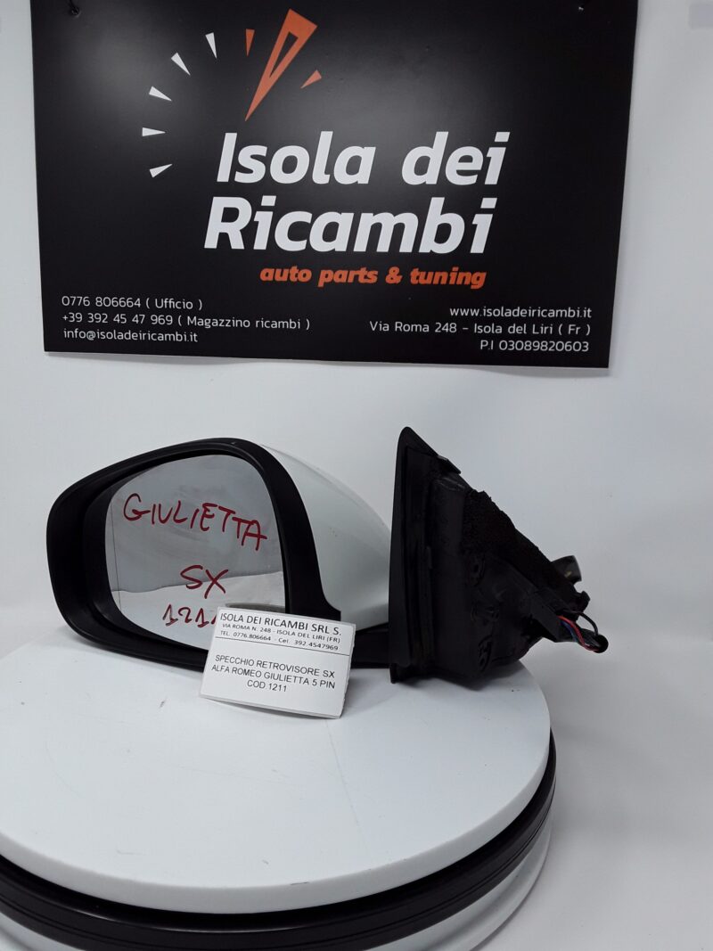 Specchietto Usato -  Retrovisore Sinistro Alfa Romeo Giulietta 5 Pin