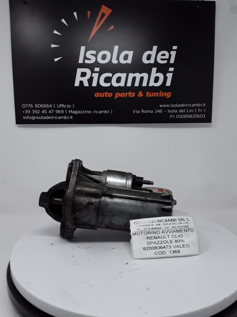 Motorino Avviamento Usato - Renault Clio  Spazzole 80% Valeo