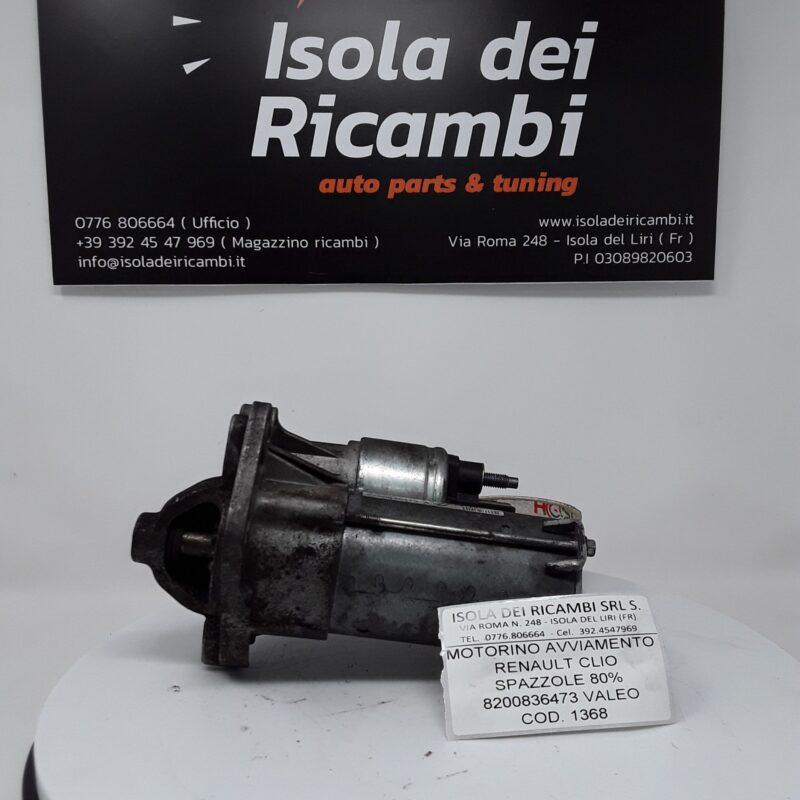 Motorino Avviamento Usato - Renault Clio  Spazzole 80% Valeo