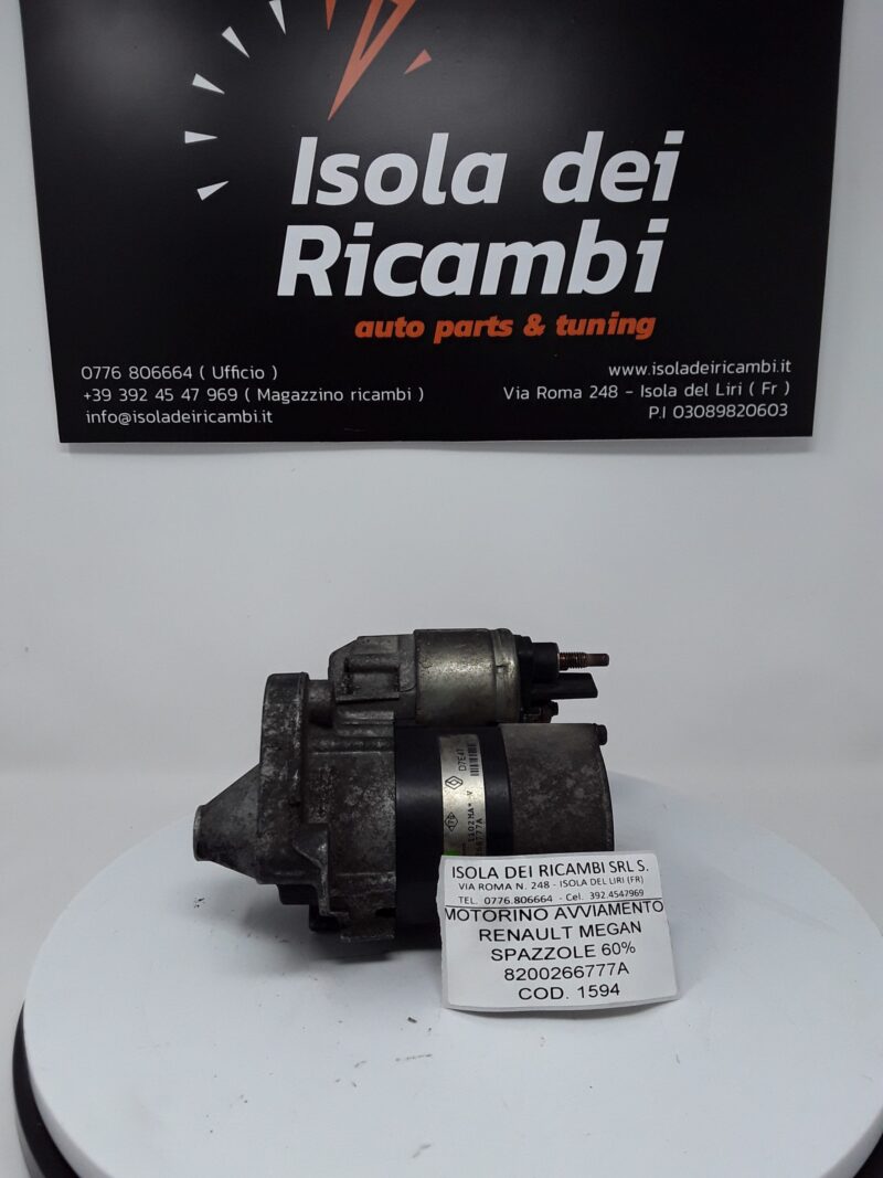 Motorino Avviamento Usato - Renault Megan Spazzole 60% Valeo
