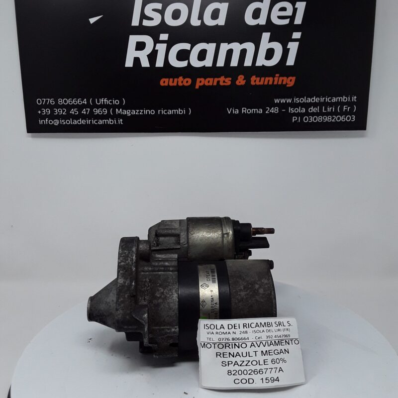 Motorino Avviamento Usato - Renault Megan Spazzole 60% Valeo