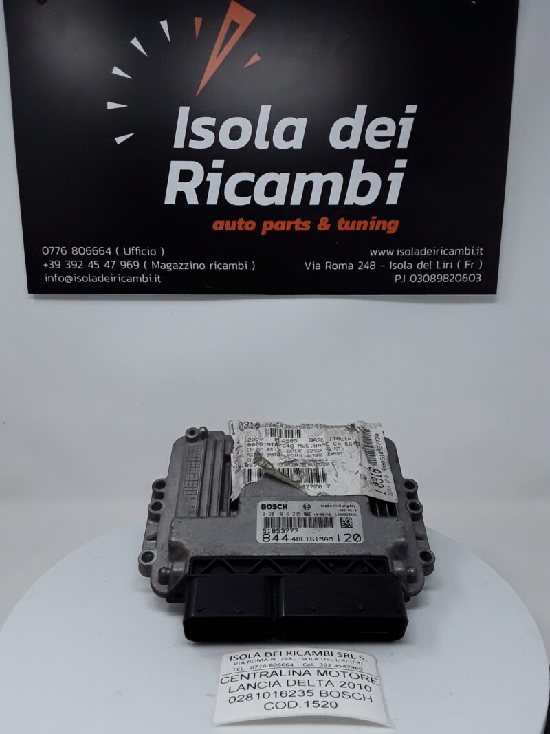 Centralina Motore Usata - Lancia Delta 1.6 Diesel Anno  2008/2014