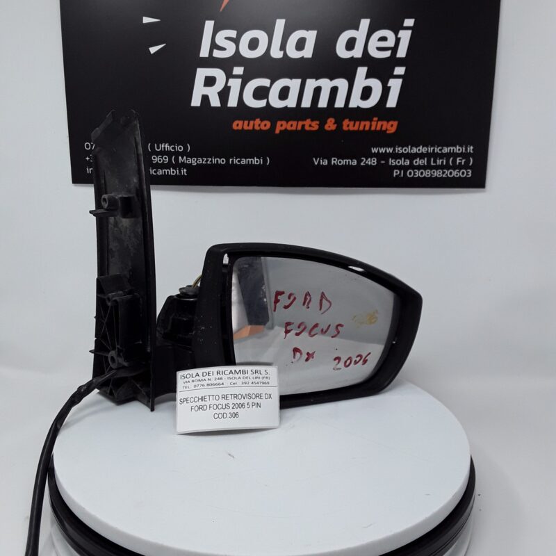 Specchietto Usato - Retrovisore Destro Ford Focus 2006 - 5 Pin
