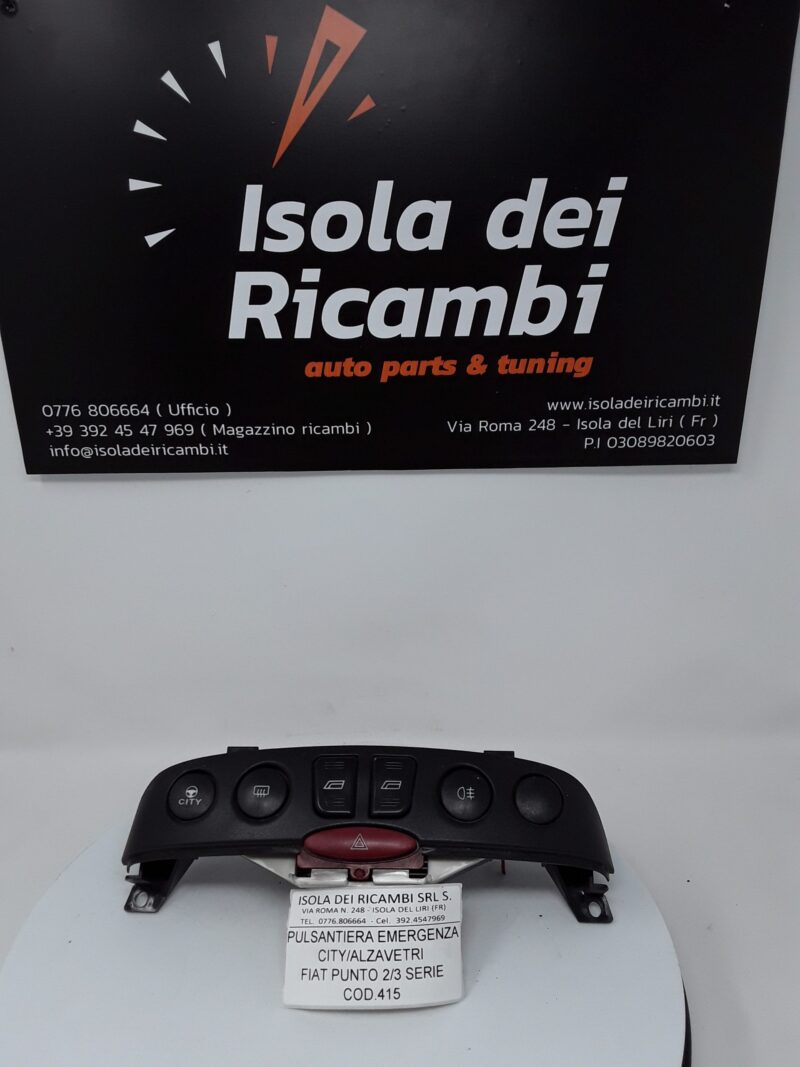 Pulsantiera Usata - Emergenza City /Alzavetri Fiat Punto 2-3 serie