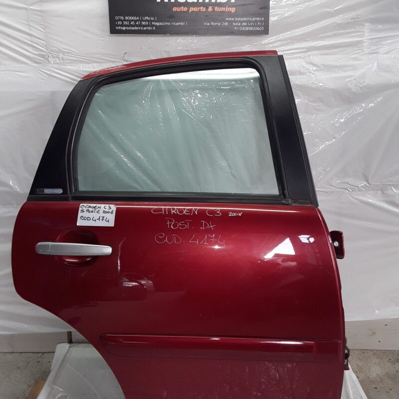 Sportello Usato -  Posteriore Destro Citroen C 3 Anno 2008