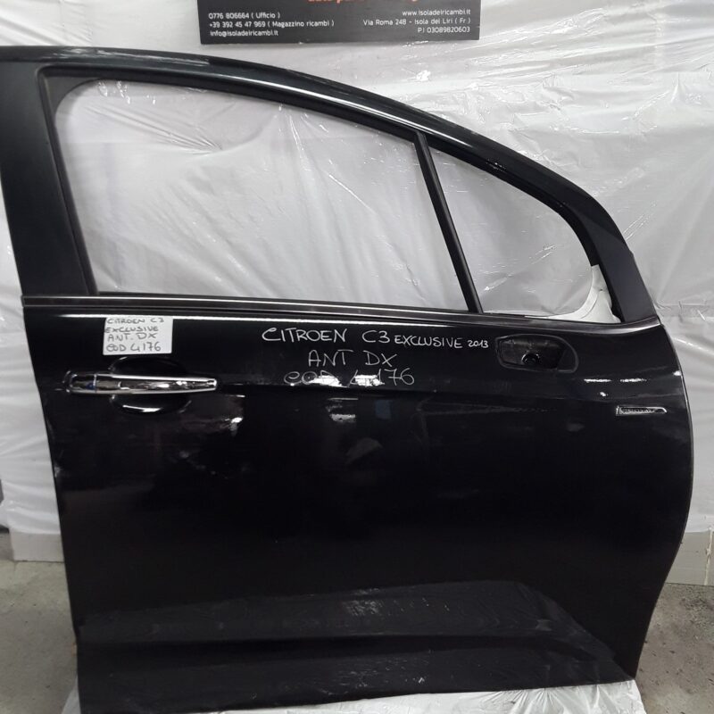 Porta Usata - Anteriore Destro Citroen C3 Exclusive 2013