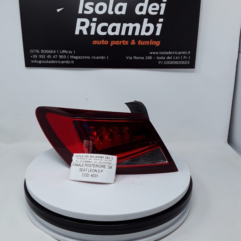 Fanale Usato -  Posteriore Sinistro Seat Leon 5 Porte