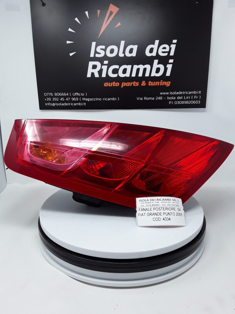 Fanale Usato - Posteriore Sinistro Fiat Grande Punto Anno 2005
