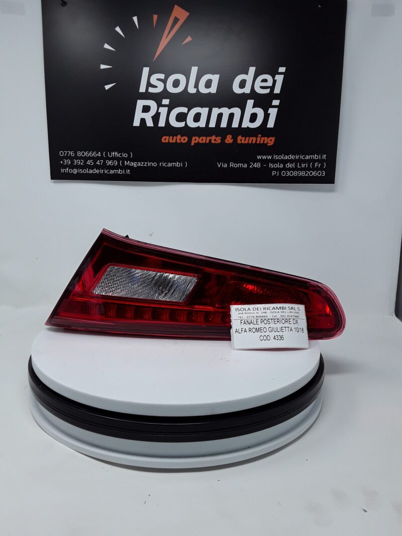Fanale Usato - Posteriore Destro Alfa Romeo Giulietta Anno 2010/2018