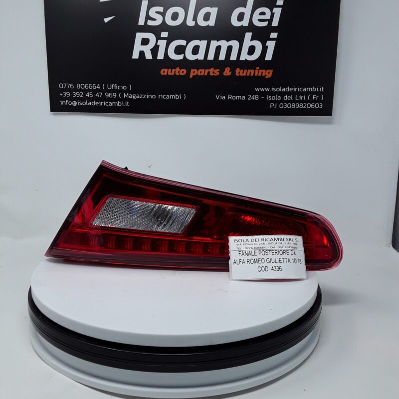 Fanale Usato - Posteriore Destro Alfa Romeo Giulietta Anno 2010/2018